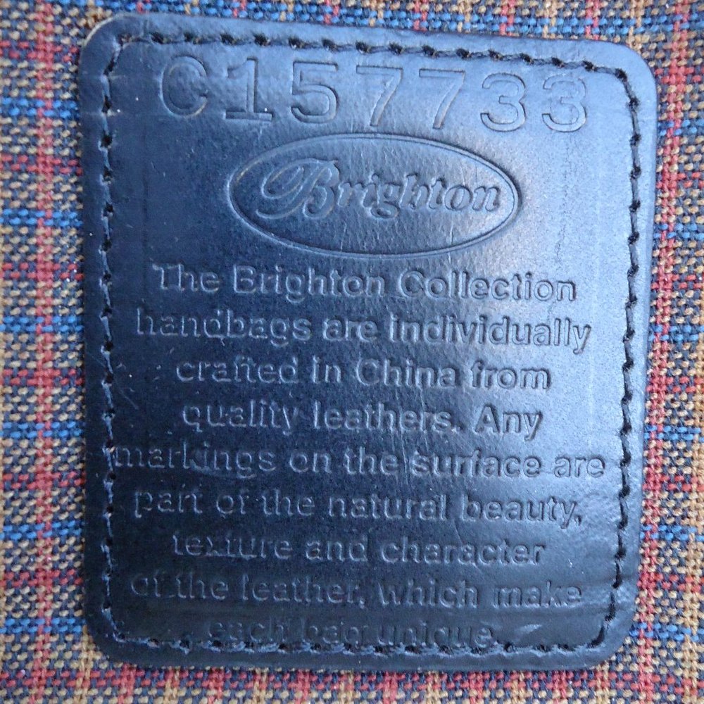 BRIGHTON croc-embossed leather shoulder bag. - Picture 10 of 16